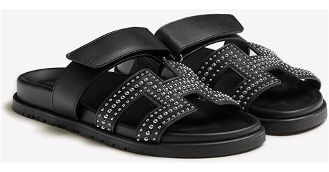 hermes sandals chypre black|hermes chypre sandals sale.